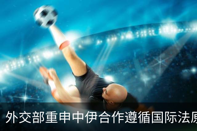 外交部重申中伊合作遵循国际法原则